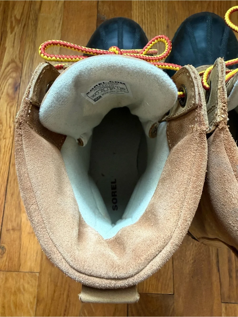 Men's Sorel Waterproof Brown and Black Duck Boots sz 10.5